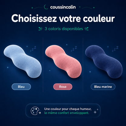 COUSSINCALIN™ — Le coussin ergonomique pensé pour dormir sur le côté