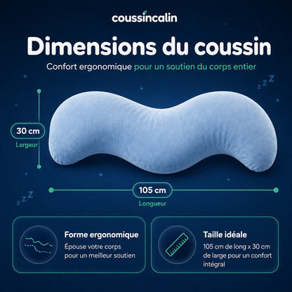 COUSSINCALIN™ — Le coussin ergonomique pensé pour dormir sur le côté